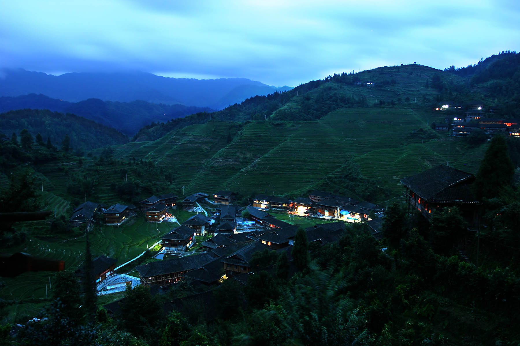 Longji village and terraces